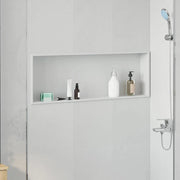 Nicchia per doccia Bianco 90 x 30 x 9,5 cm Acciaio inossidabile 42012676