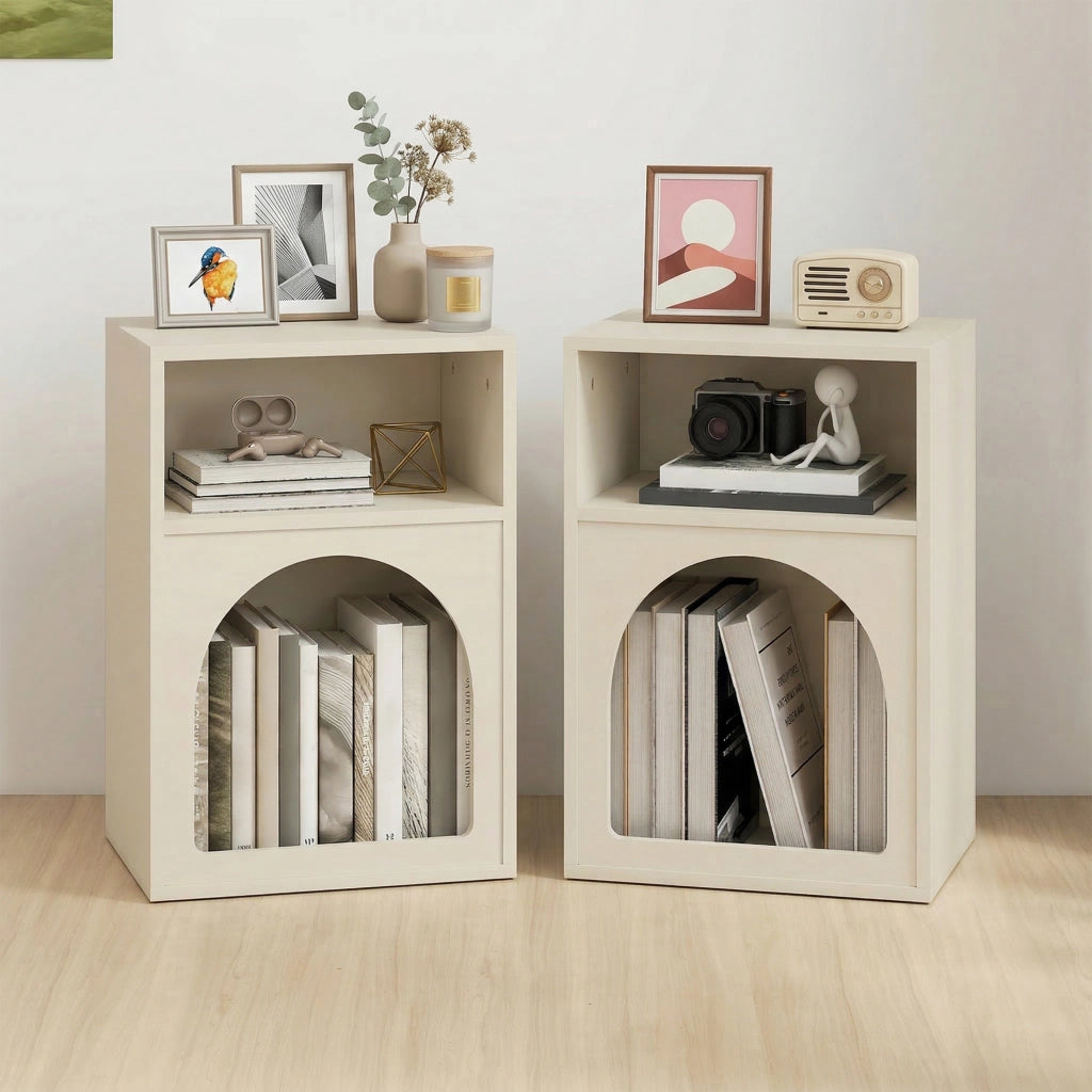Comodino ¨C zephmum ¨C 40x30x60 cm, crema