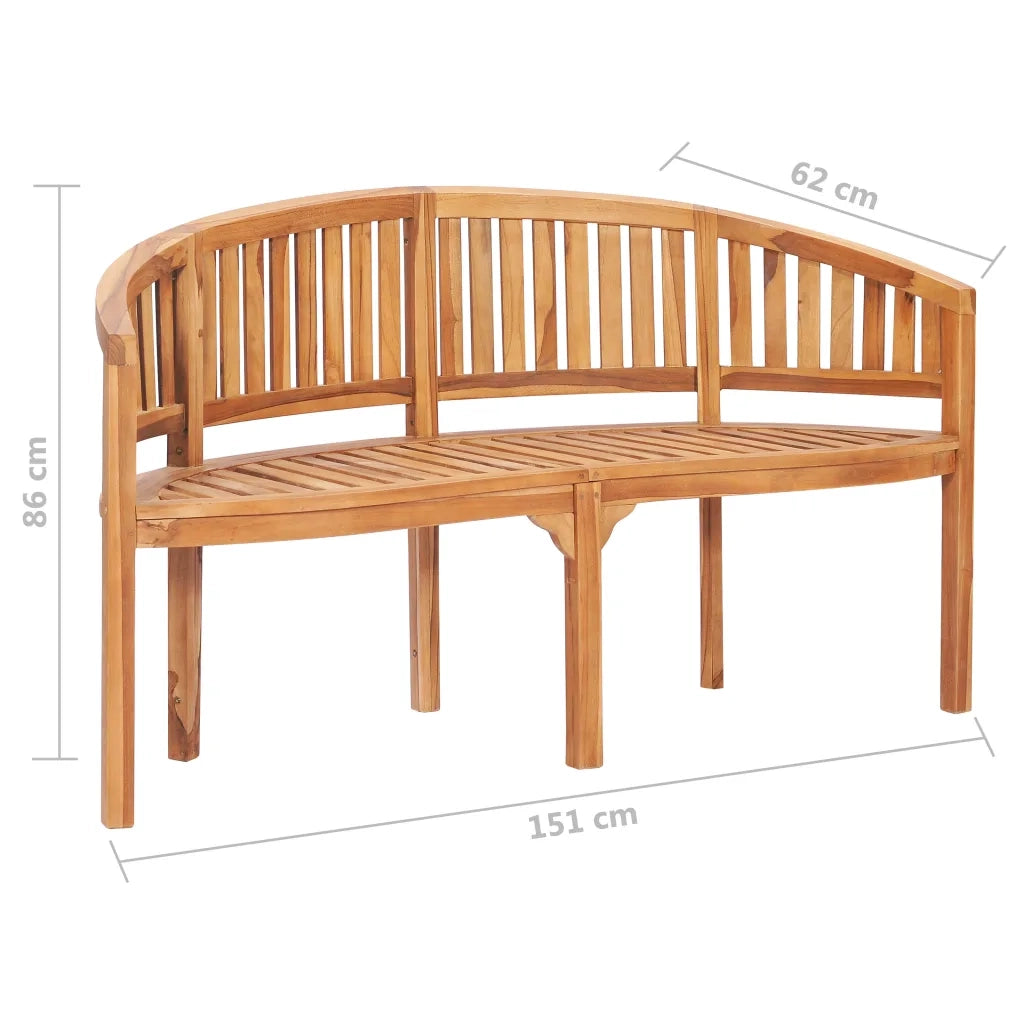Set Salotto da Giardino 3 pz Design Curvo in Massello di Teak cod mxl 35767