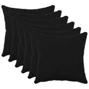 Federa 6 pcs HEERLEN Nero 40 x 40 cm Bouclé 908492