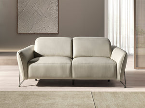 Divano relax 2 posti in pelle sabbia