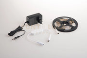 STRIP LED 2835 DC24V IN KAPTON 60 LED PER MT 8W PER MT 380LM PER MT 3000K DIMMERABILE CON DRIVER DC24V E TELECOMANDO IR INCLUSO 300CM