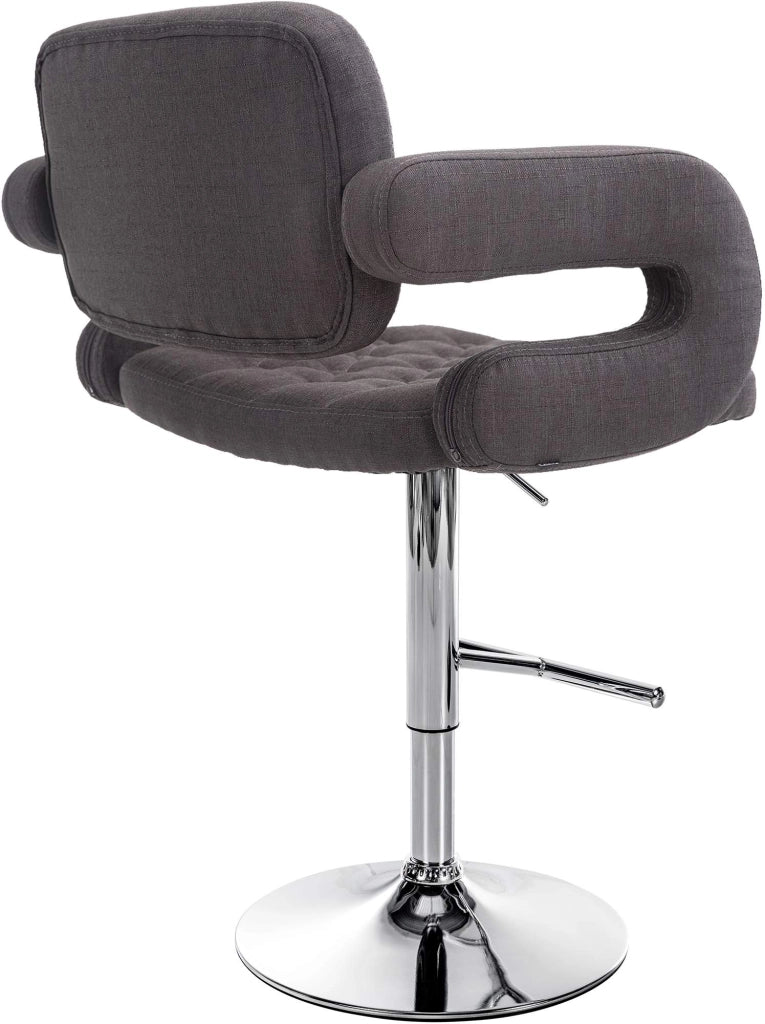 Set 2 Sgabelli Design Dublin In Tessuto grigio scuro