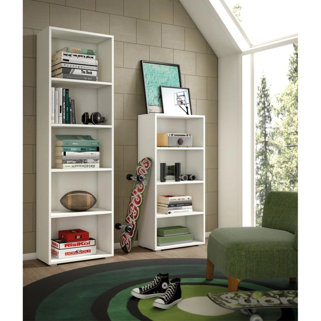 LIBRERIA BOOK 4 VANI 60X30XH120CM BIANCA.