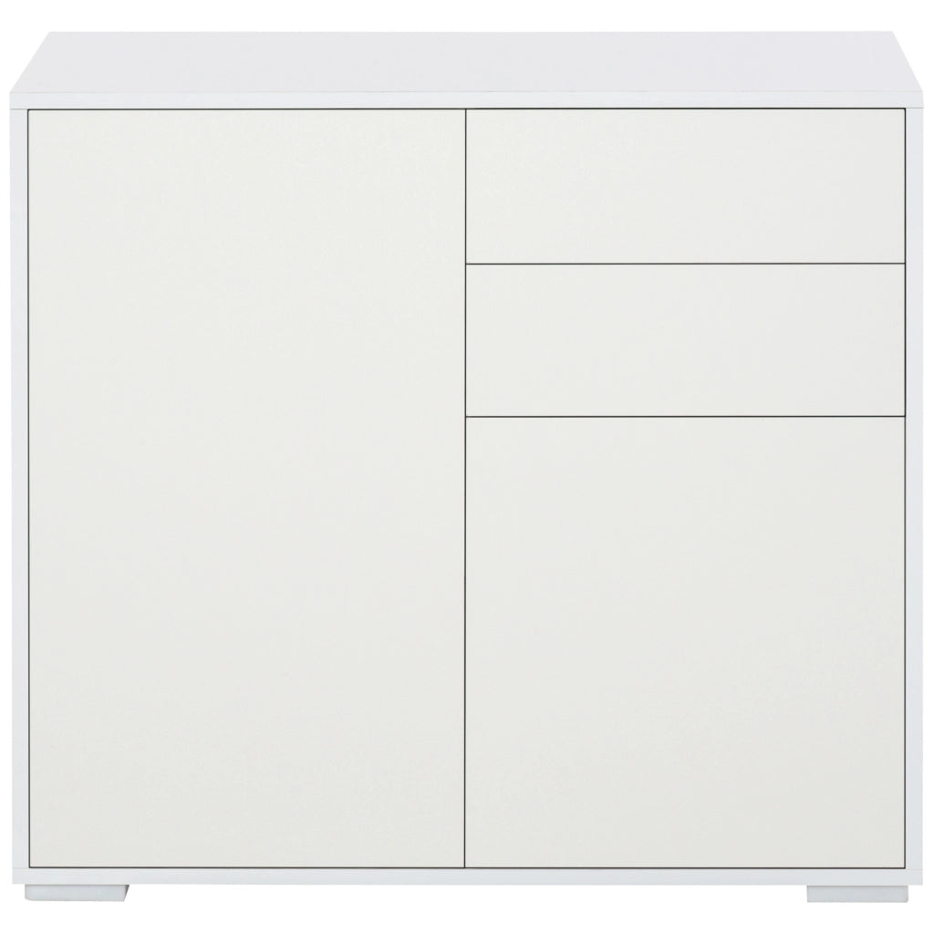 Armadio con ante e cassetti ¨C zephmum ¨C Bianco 79x36x74 cm