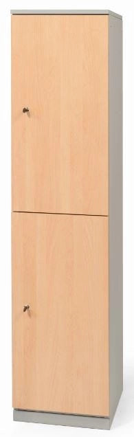 Armadio casellario con ante in melaminico a 2 vani cm. 40x47x176h