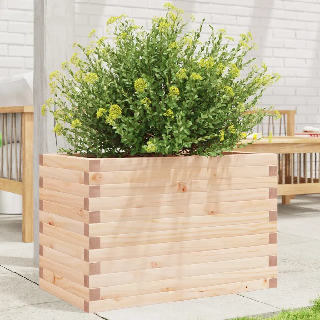 Fioriera da Giardino-Vaso da Esterno 70x40x45,5 cm in Legno Massello di Pino