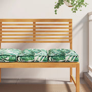 Cuscini per Pallet per Seduta 2 pezzi Motivo Foglia 40x40x8 cm Tessuto Oxford