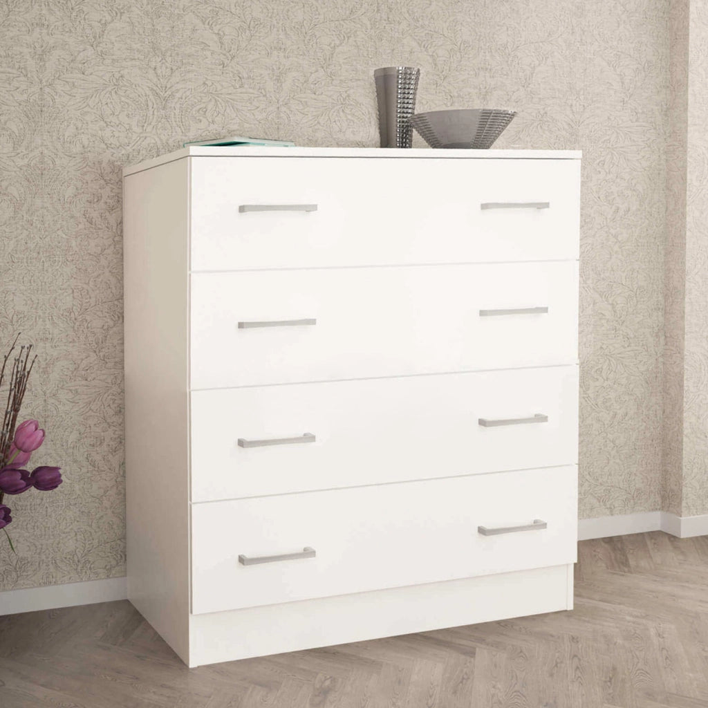 Cassettiera con 5 cassetti in Legno Composito cm 80x45x111 - VANCE