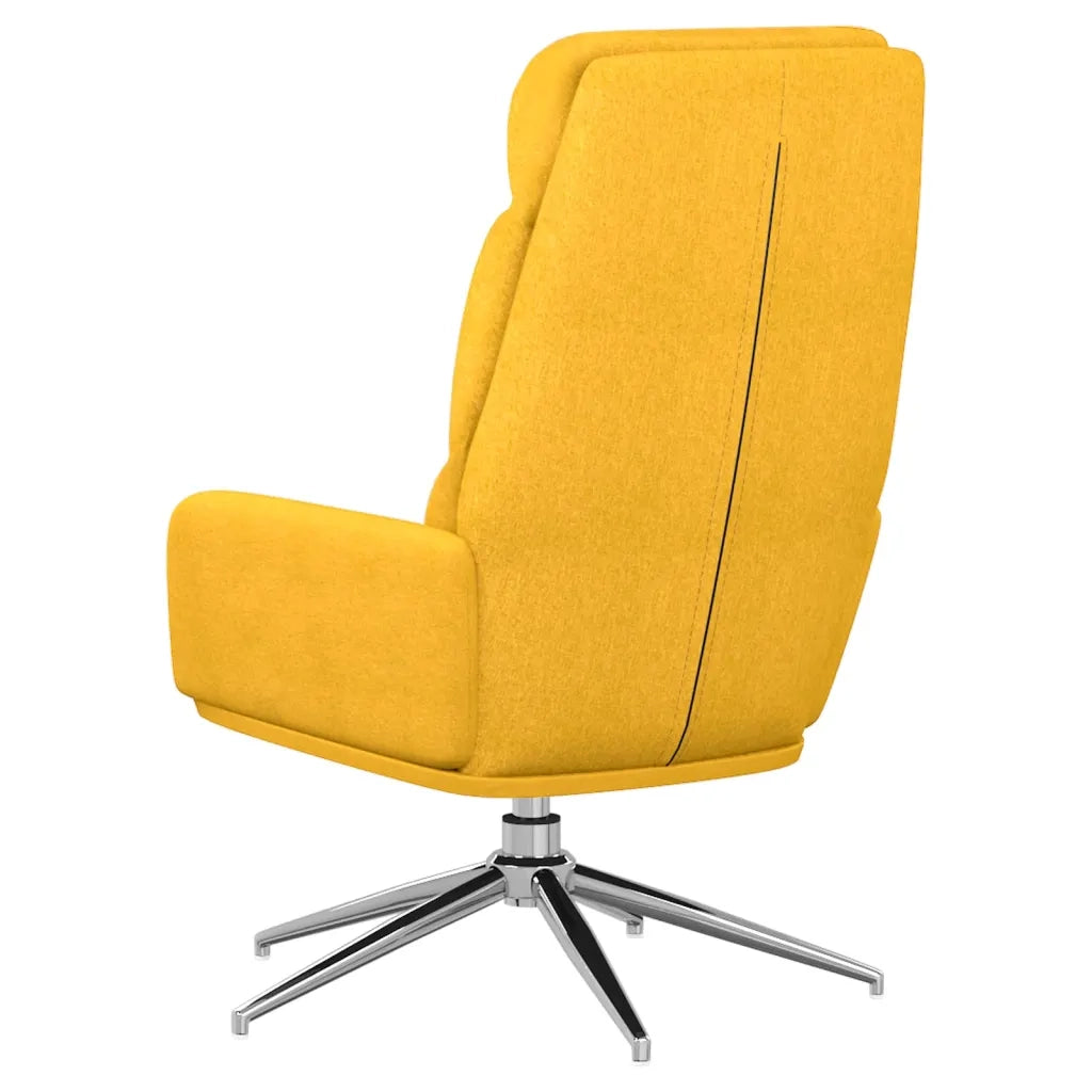 Sedia Rilassante Giallo Senape in Tessuto cod mxl 13972