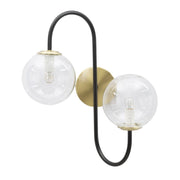 Lampada a Parete VKH55, Nero, Metallo, 36x24x45 cm