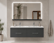 Mobile bagno con lavabo ORIGENBATH FLORENCIA senza specchio 120x45 cm 2 senos grafite