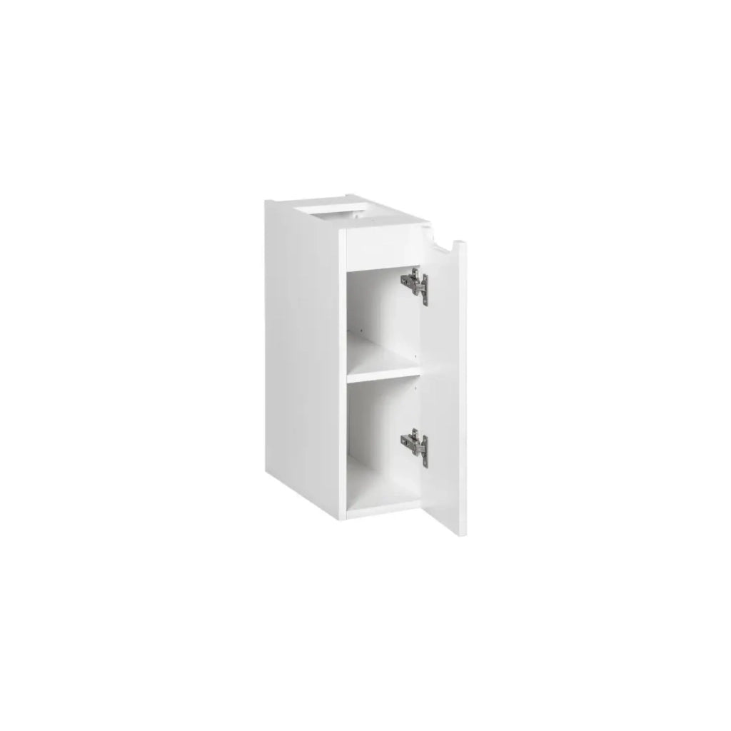 Mobile da bagno VANO – 1 porta – Bianco alpino – L20 × P18 × H57 cm – Da appendere