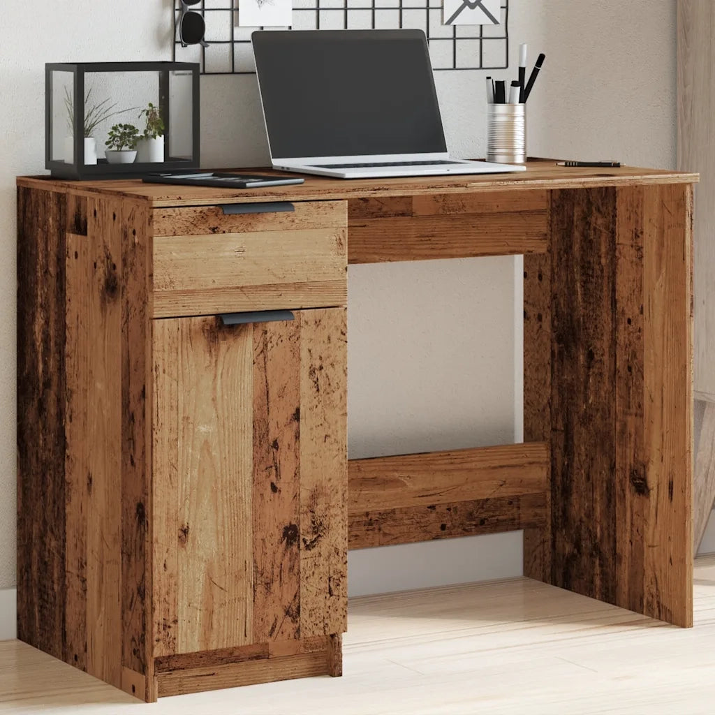Scrivania Legno Antico 100x50x75 cm in Truciolato 856995