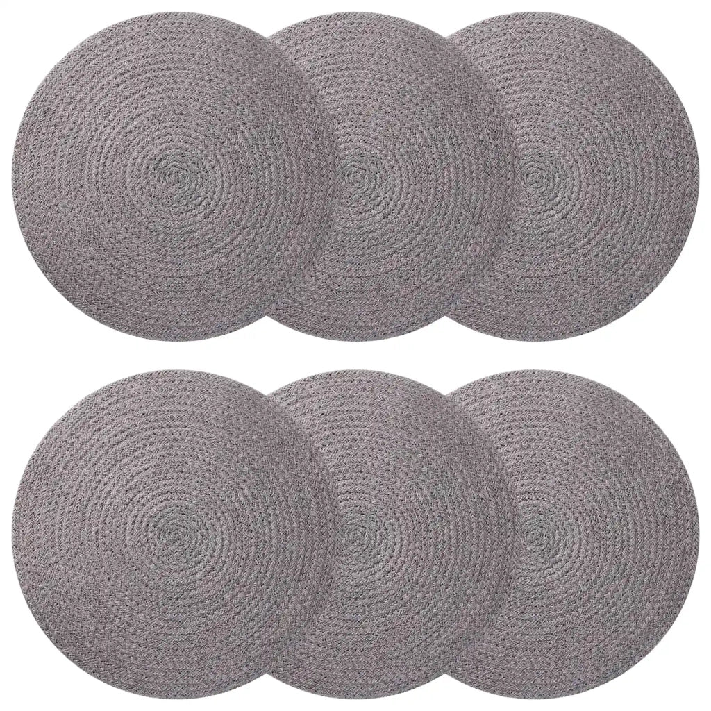 Sottobicchieri in juta 6 pcs Grigio Ø 30 cm 100% Juta Tossa 42012306