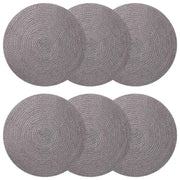 Sottobicchieri in juta 6 pcs Grigio Ø 30 cm 100% Juta Tossa 42012306