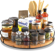 Organizzatore a Rotazione per Legno - Rotaia per Spezie della Cucina - Rotaia Antiscivolo per Spezie - Rotaia Rotante per Archiviazione - Credenza per la Sala da Pranzo Tavolo di Lavoro