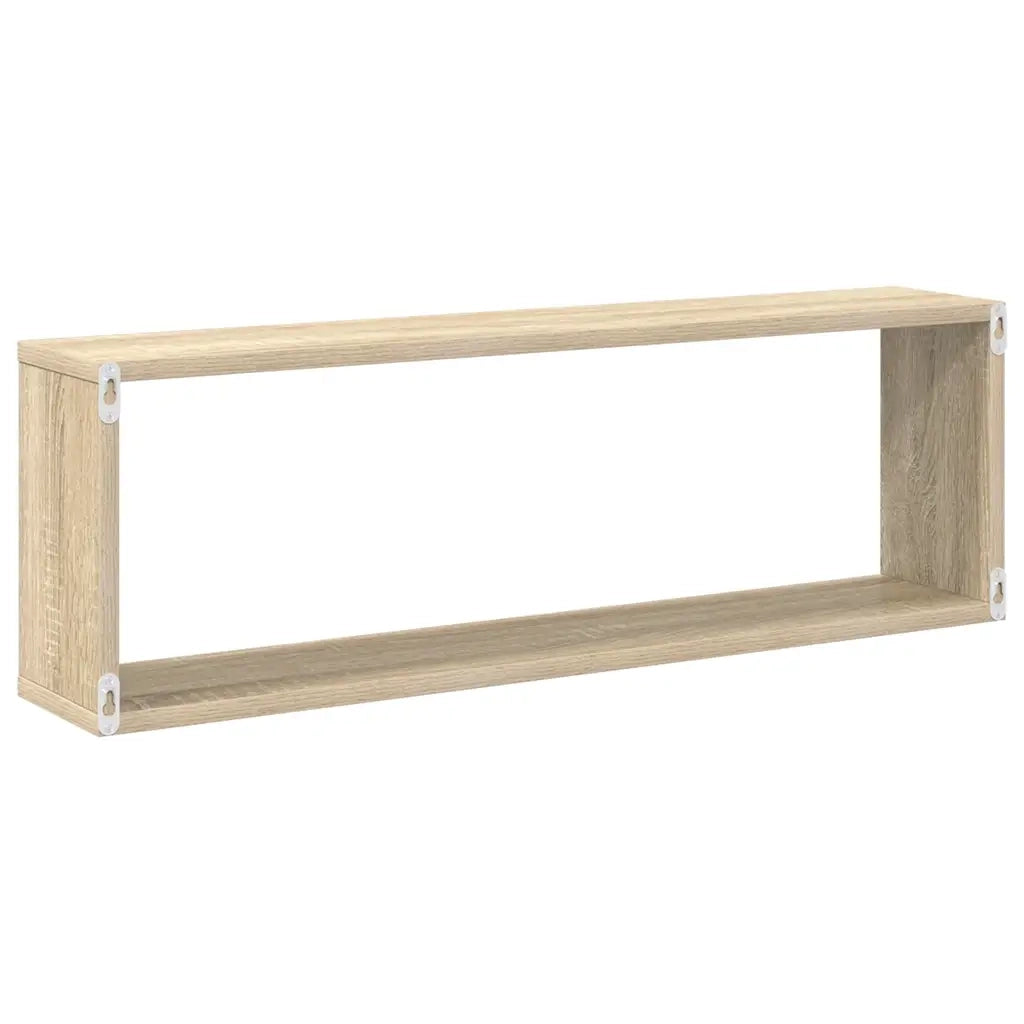 Mensole a Cubo 2 pz Rovere Sonoma 80x15x26,5 cm in Truciolato cod mxl 51329