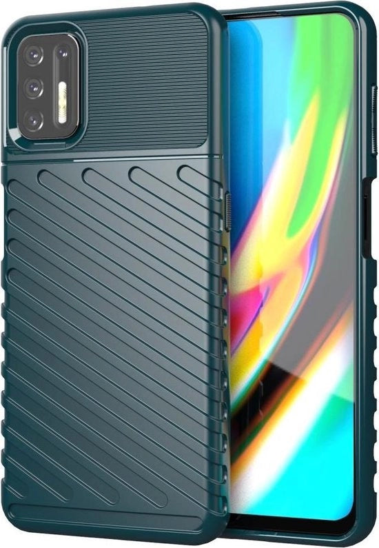 Copertura per Motorola Moto G9 Plus | Retrocopertina | Resistente allo shock | Copertura sottile | TPU flessibile | Verde