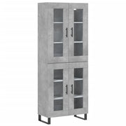 Buffet credenza cassettiera armadio mobile contenitore organizer cucina soggiorno salotto alto 695 x 34 x 180 cm legno ingegnerizzato grigio 02_0034625