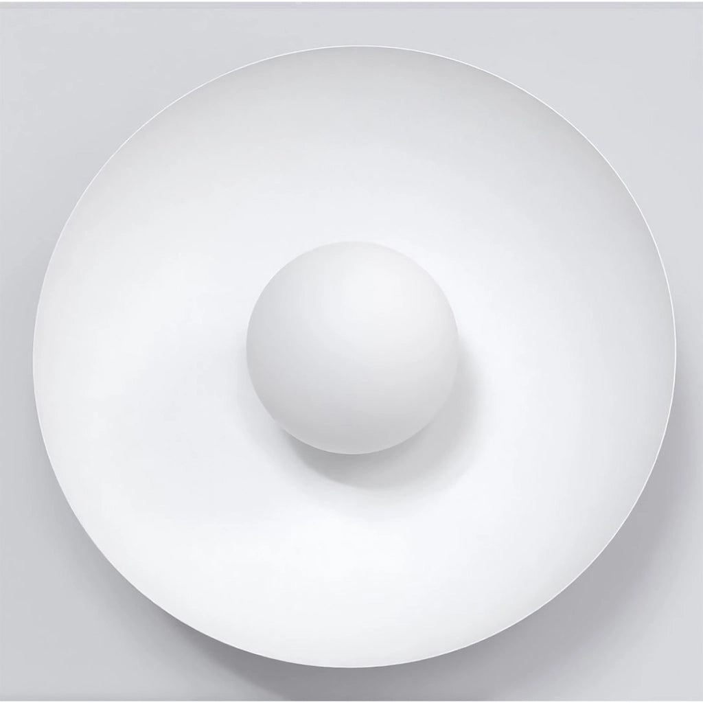 Lampada a parete Inspo K1 in acciaio bianco opaco