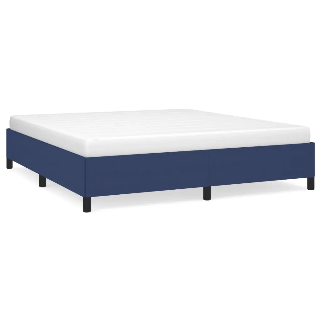 Giroletto senza Materasso Blu 160x200 cm in Tessuto 347080