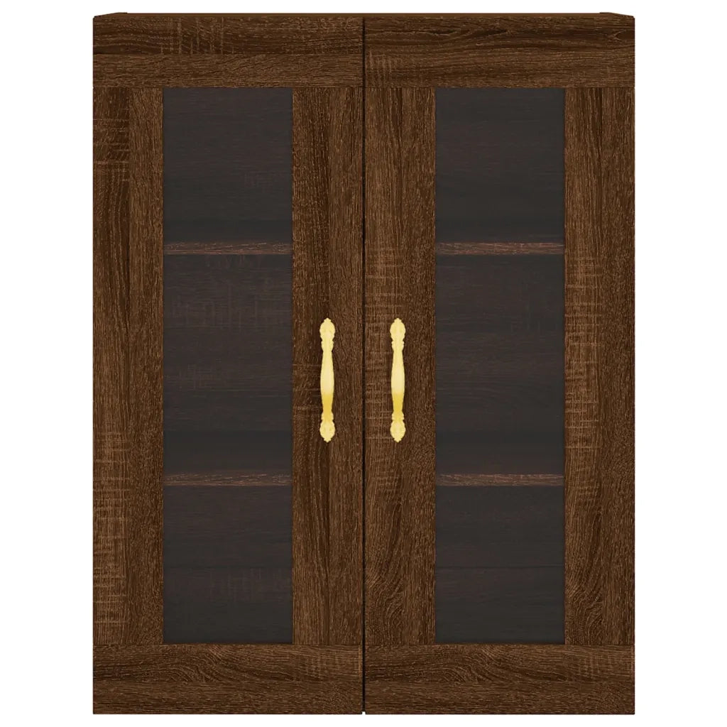 Mobile a Parete Rovere Marrone 69,5x34x90 cm 828467