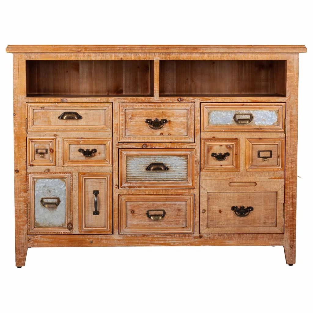 Credenza in legno con 3 cassetti e 2 porte 120x36x90h cm