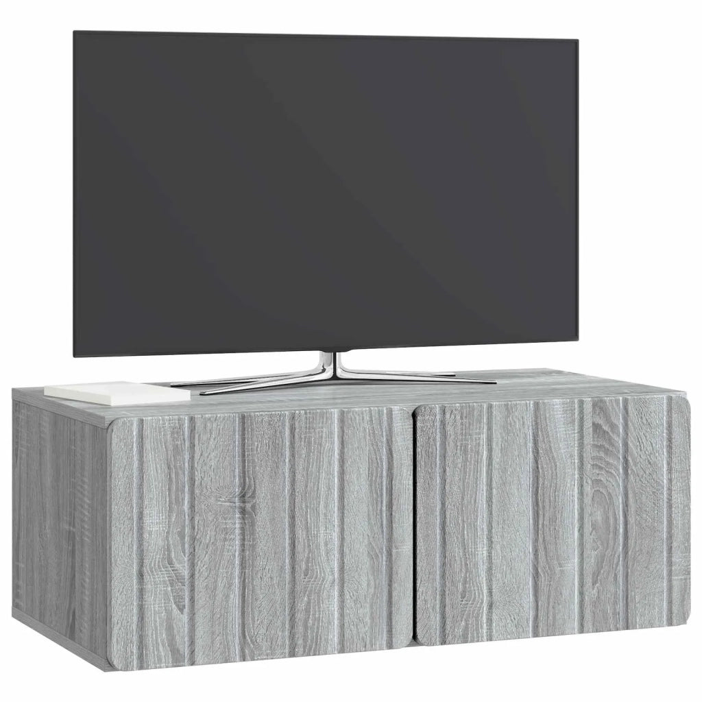 Mobile Porta TV da Muro 78,5 x 41 x 30 cm Sonoma grigio 898351