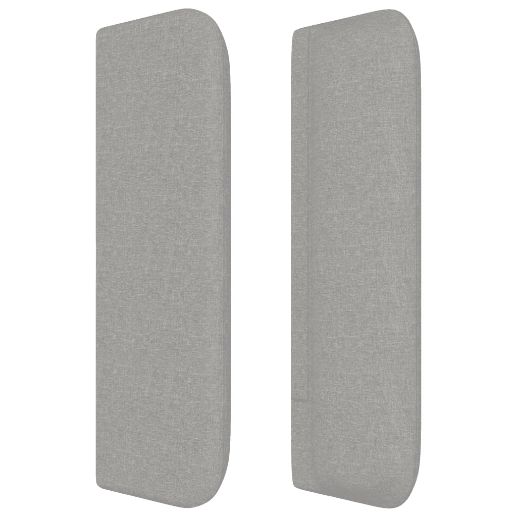 Giroletto a Molle con Materasso Grigio Chiaro 90x190 cm Tessuto 3129753