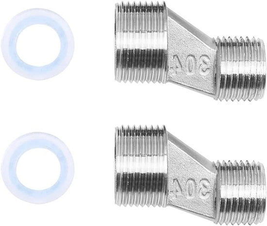 Adattatore 1/2 pollici maschio a 3/4 pollici femmina per accessori bagno, montaggio a parete, doccianti