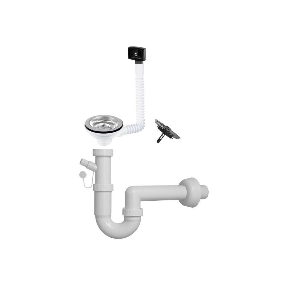 Lavello incasso cucina acciaio 86x50 cm una vasca e gocciolatoio sinistro MP861VSX