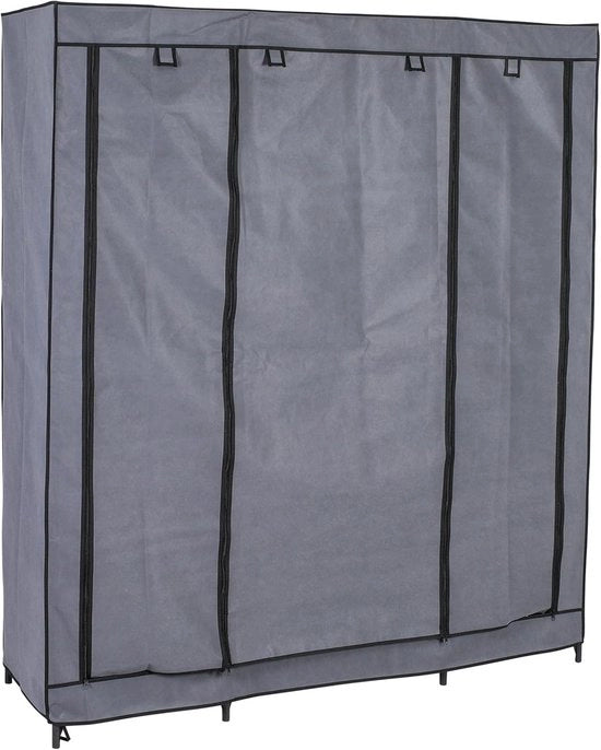 Cassettiere XXL - spaziosa e funzionale - 1 pezzo - grigio-nero - 150 x 175 x 45 cm