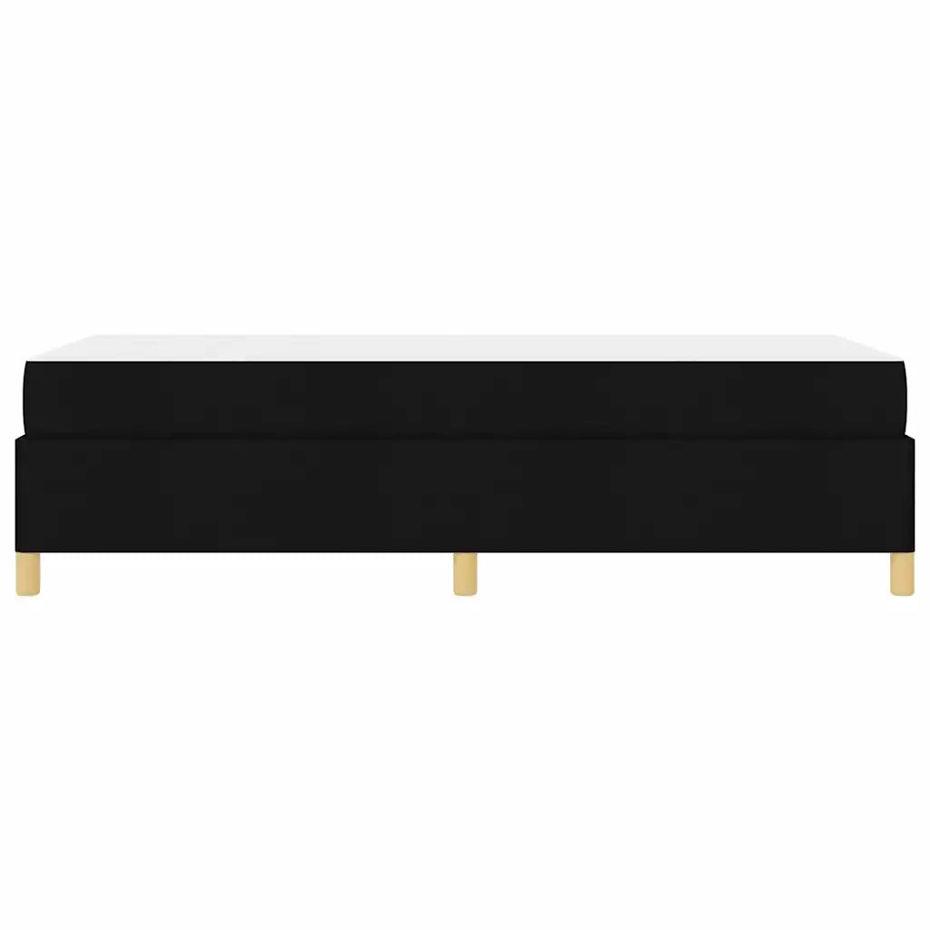 vidaXL Letto a molle con materasso Nero e Bianco 90 x 200 cm Tessuto