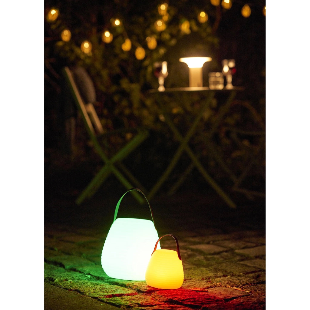 Lampada da Esterno Derry, Bianco, Plastica, 20,5x21x21 cm