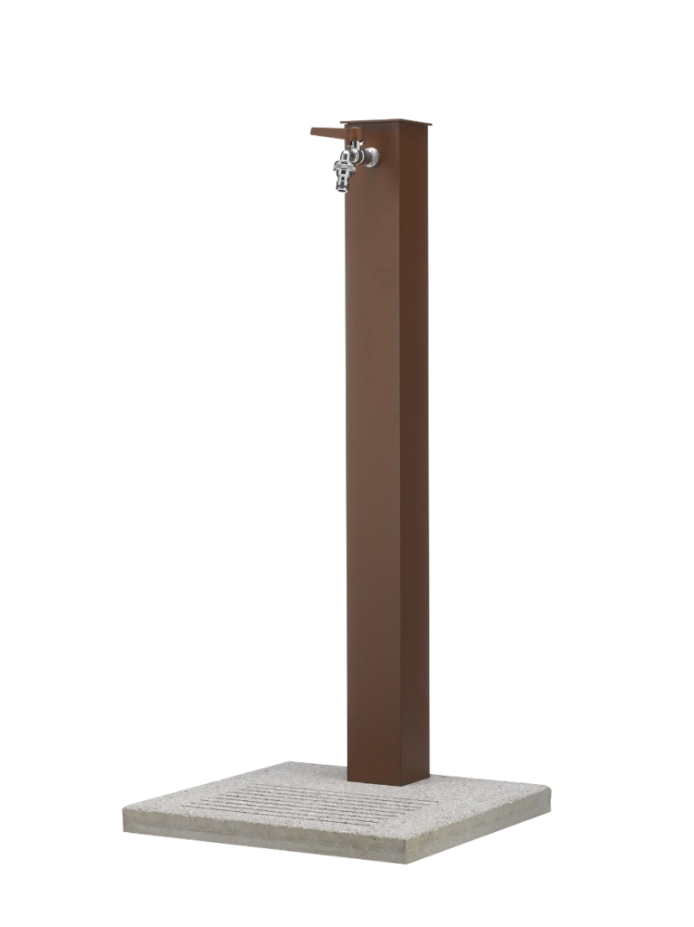 Fontana da esterno con base in cemento e struttura in acciaio zincato Belfer ruggine Colore: Ruggine