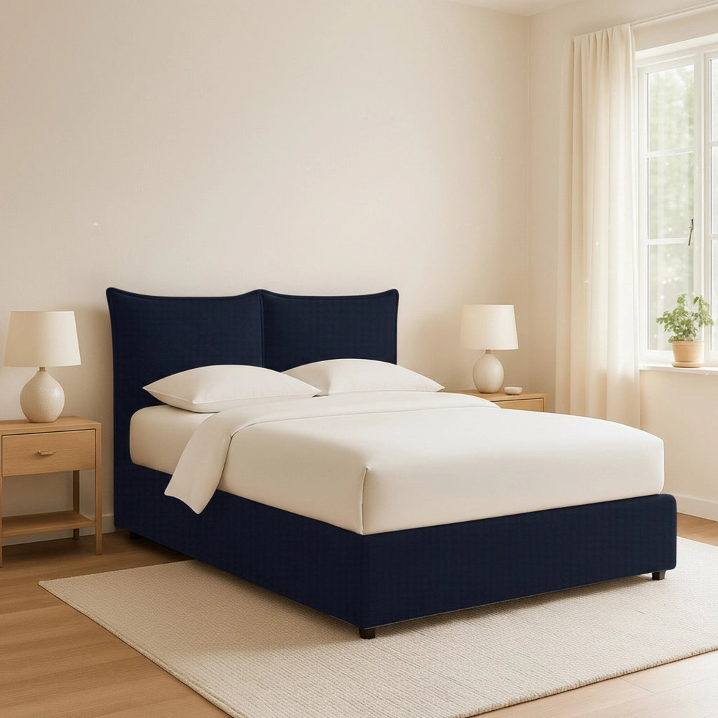 Malton, Letto Piazza e Mezza Sfoderabile Made in Italy, Viola Scuro
