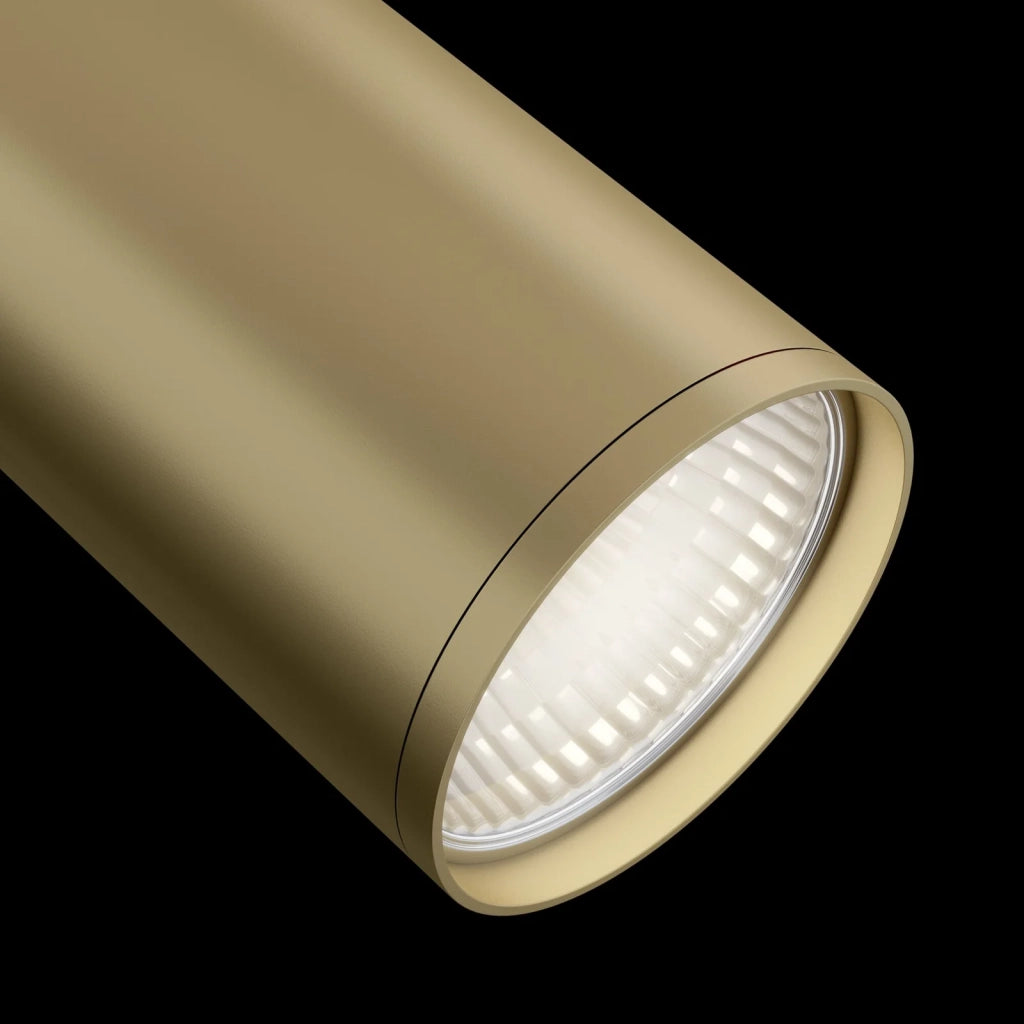 Maytoni lampada da soffitto moderna FOCUS S 1 luce GU10 oro metallo