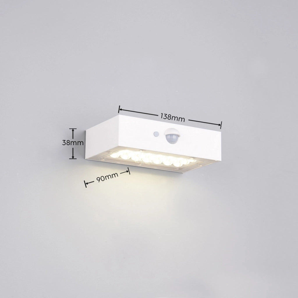 Applique solare LED piatta bianca IP65 4000K ELVAS RL