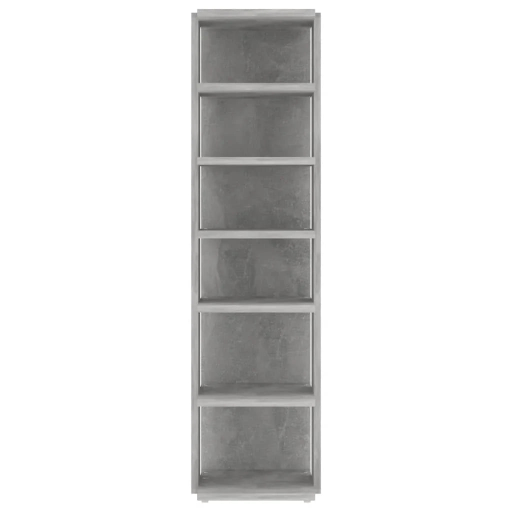 Scarpiera mobiletto portascarpe mobile per ingresso/corridoio/soggiorno 27,5 x 27 x 102 cm legno ingegnerizzato grigio 02_0021803