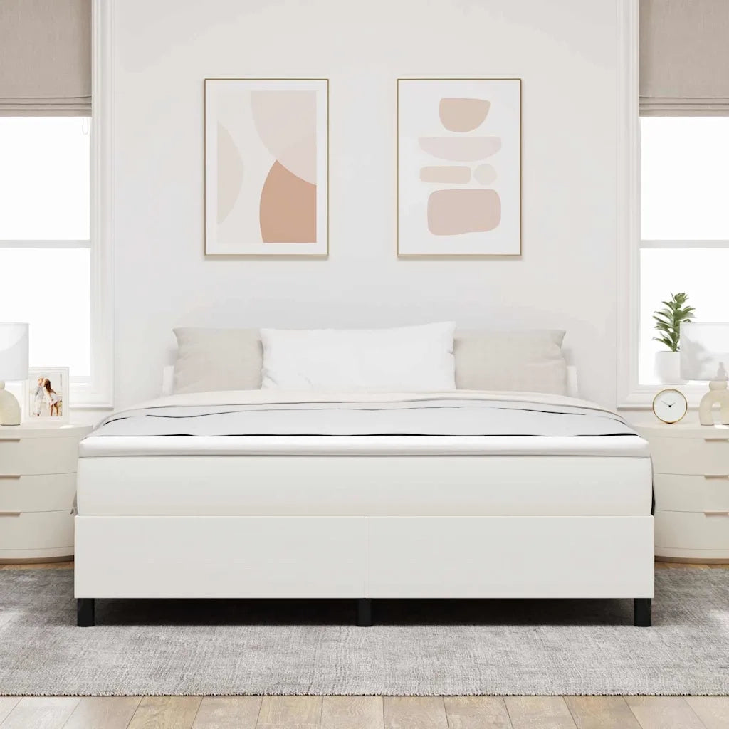 Struttura letto piattaforma-Giroletto-Rete del Letto Crema 180 x 200 cm Tessuto in Cords