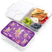 Bento box per bambini - contenitore per pane BPA-free e impermeabile - scatola per la merenda per bambini con scomparti - ideale per l'asilo nido e la scatola per la merenda per bambini - resistente alla lavastoviglie e al forno a microonde - 850ml