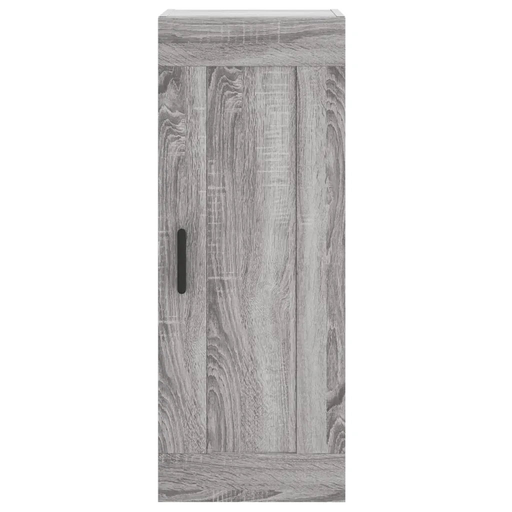 Mobile a Parete Grigio Sonoma 34,5x34x90 cm Legno Multistrato 830514