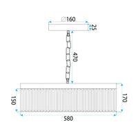 Lampada APP1531-8CP4 Gold