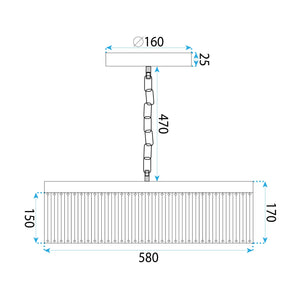 Lampada APP1531-8CP4 Gold