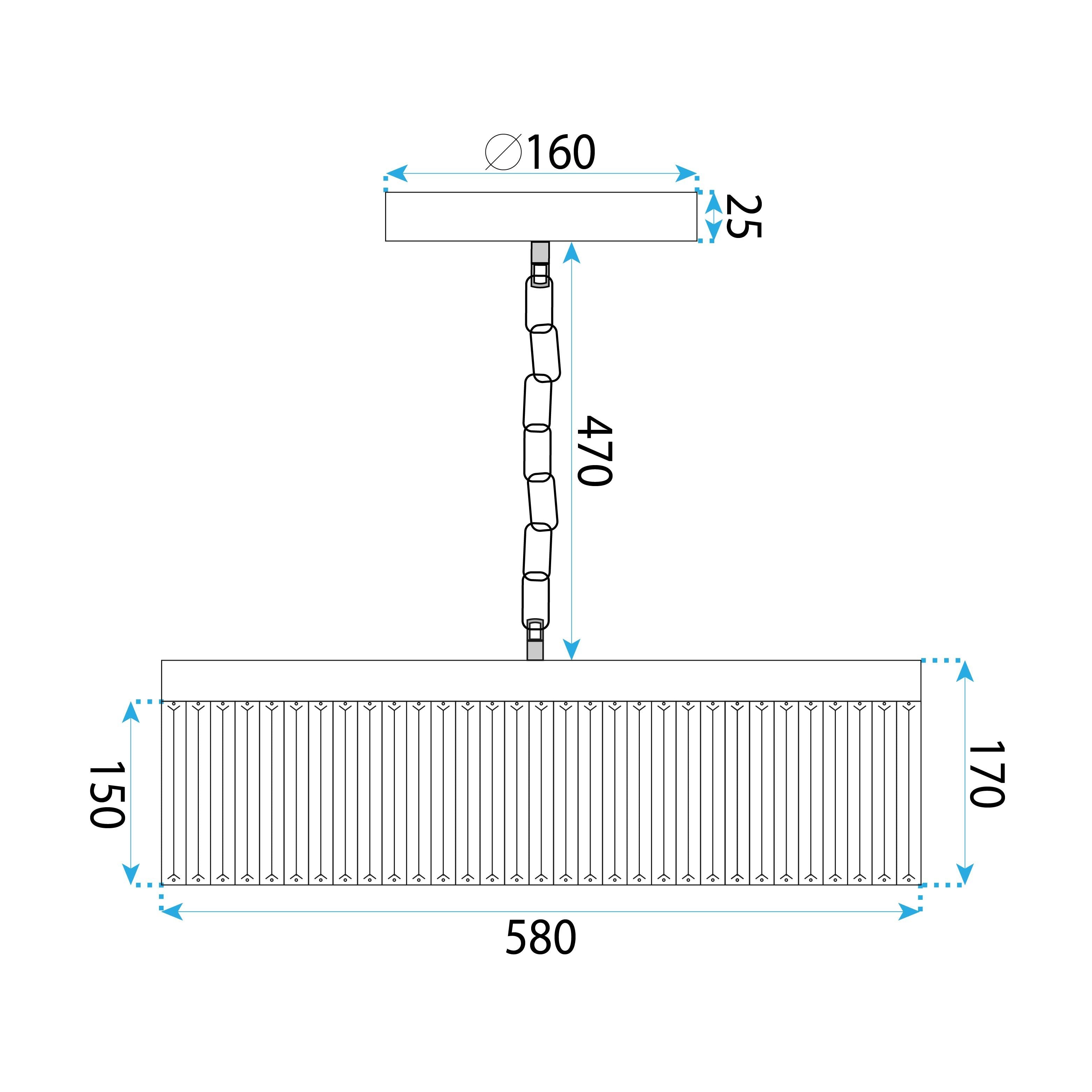Lampada APP1531-8CP4 Gold