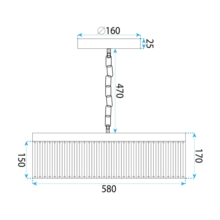 Lampada APP1531-8CP4 Gold