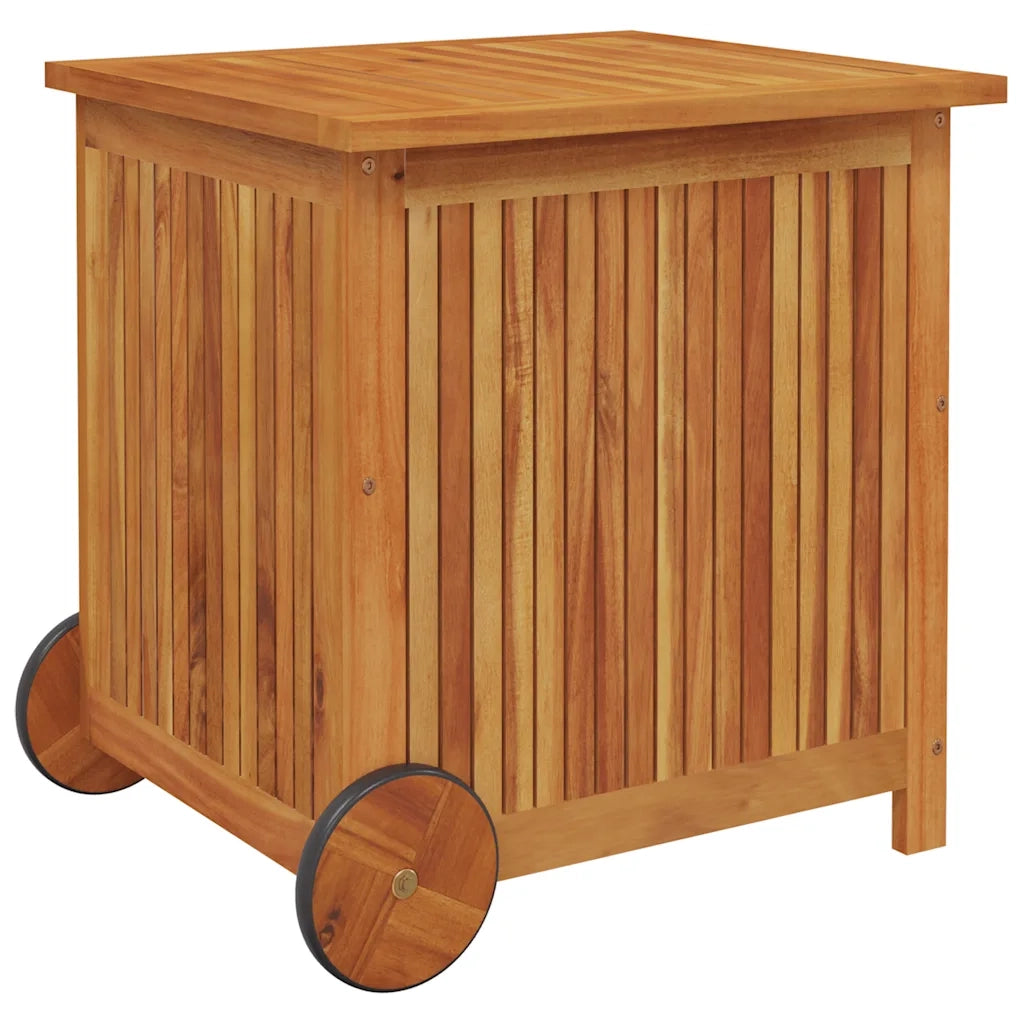 Contenitore Giardino con Ruote 60x50x58cm Legno Massello Acacia 319710