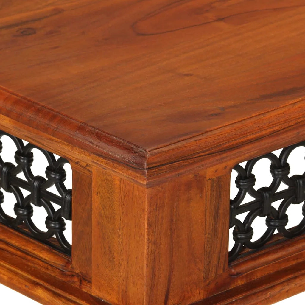 Scrivania | Tavolo da Ufficio con Cassetto 110x50x76 cm in Legno Massello di Acacia