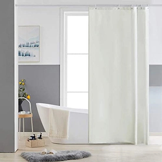 Doccia 90x180 cm impermeabile poliestere - resistente alla muffa con anelli - Beige